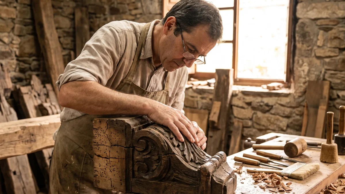 Restaurar o sustituir madera patrimonial